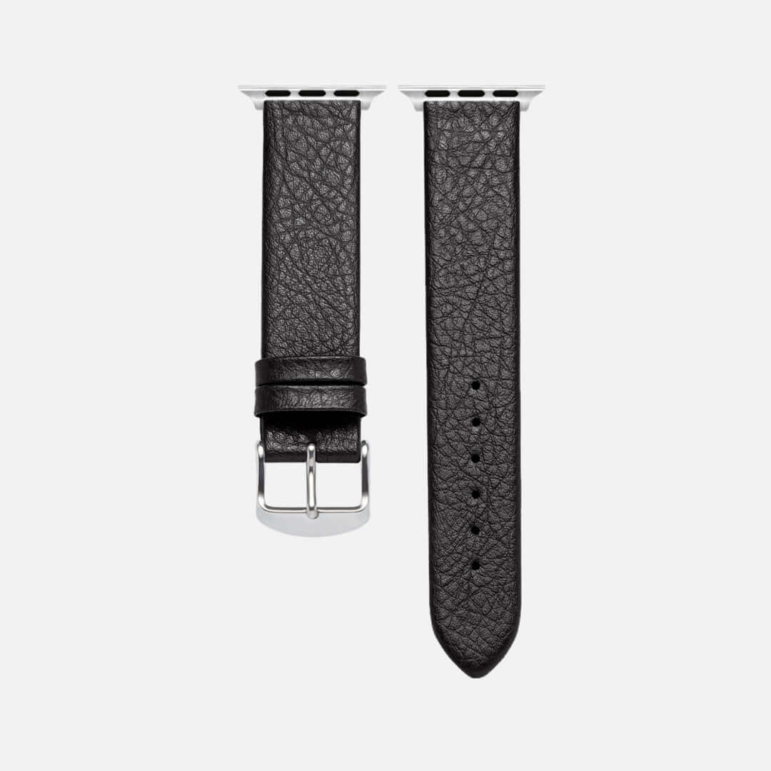Apple Watch Lederarmband Vegan aus Weinleder – Schwarz - Image 9